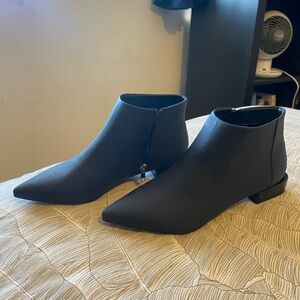 VHNY Sleek Black Ankle Booties
